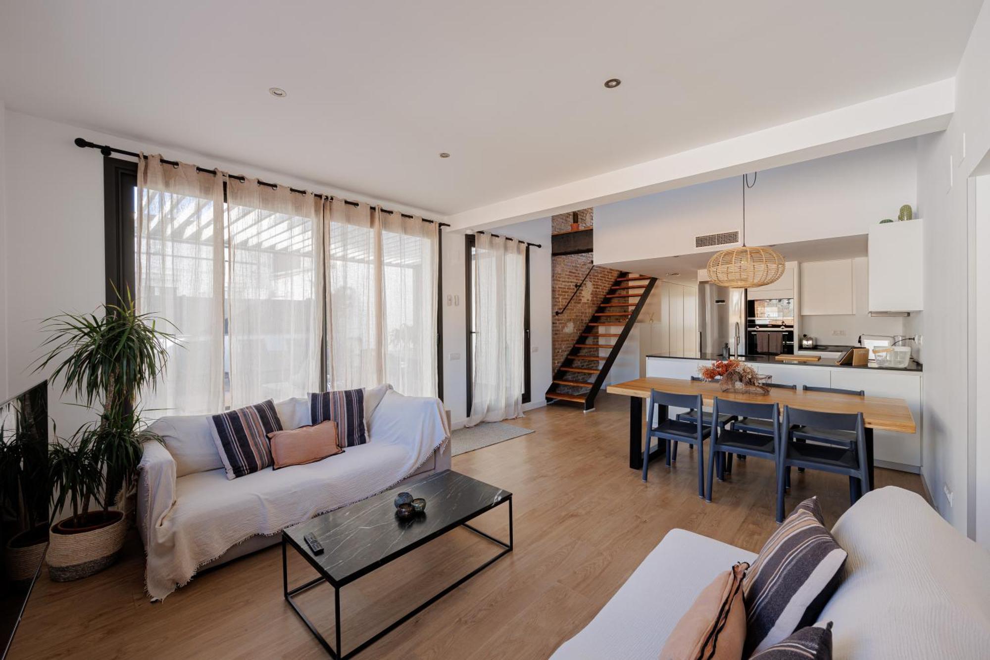 Atico Duplex Playa Area Barcelona Con Exterior *