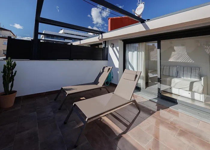 Atico Duplex Playa Area Barcelona Con Spa Exterior